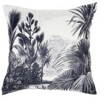 Housse de coussin 40x40 cm hidalgos blanc noir