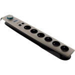 Otio - multiprise parafoudre 6 prises 16a avec interrupteur + usb rj11 Otio - multiprise parafoudre 6 prises 16a avec interrupteur + usb rj11