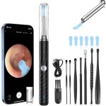 Otoscope 1080p hd ip67 tanche avec camra, nettoyage des oreilles, 3, 5 mm, 6 led, wi - fi, compatible ...