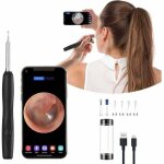 Otoscope endoscope cam�ra nettoyage / inspection oreille 4mp hd 3. 6mm, 6led, wifi, compatible smartphone ...