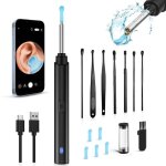 Otoscope oreille, camera oreille 1296p hd kit camera oreille d'�limination du c�rumen avec 6 lumi�res ...