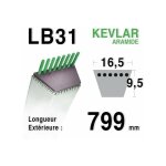 Outdoor power sport - courroie lb31 - 16, 5 mm x 799 mm