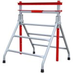 Outifrance ? tr�teau m�tallique 400 kg ? hauteur r�glable 80 � 130 cm ? acier �poxy pour chantiers ? ...
