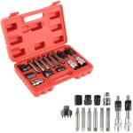 Outil d'alternateur 13 pcs kit d'enl�vement de roue libre d'alternateur kit d'outil de retrait de poulie ...