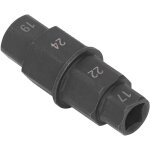 Outil pour axe hexagonal, clé pour axe de roue avant en acier chromoly (noir) Outil pour axe hexagonal, clé pour axe de roue avant en acier chromoly (noir)