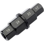 Outil d'axe hexagonal moto, 17 - 24 mm pour d�montage de roue avant, cl� � douille pour honda, kawasaki, ...