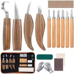 Outil de ciseaux à bois kit, 15 pièces diy outils de sculpture avec gants résistants aux coupures, couteau ... Outil de ciseaux à bois kit, 15 pièces diy outils de sculpture avec gants résistants aux coupures, couteau ...