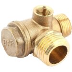 Outil de connecteur de tube de clapet anti - retour filet� mle de compresseur d'air en laiton � 3 ports ...