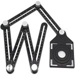 Outils de construction rukin r�gle de positionnement pliante en aluminium mesure multi - angles bricolage ...