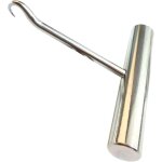 Outil cordage raquette tennis / badminton acier inox, crochet solide r�paration sportive