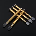 Outils de coupe de verre 5pcs, coupe - verre professionnel avec poignee en metal pour couper du verre ...