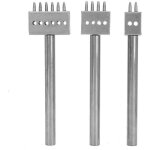 Outil de couture du cuir avec embouts  griffes de diffrentes tailles, ensemble de 3 outils de perforation ...