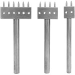 Outil de couture en cuir avec t�te � griffes diff�rentes 3 pi�ces ensemble d'outils de perforation de ...