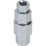 Outil d'essieu hexagonal pour moto, cl� de retrait de broche de roue avant d�di�e 17 19 22 24mm argent ...