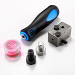 Outil d'évasement double kit d'outil d'évasement de tuyaux de freins pour tubes 3 / 16' sae à 45 degrés ... Outil d'évasement double kit d'outil d'évasement de tuyaux de freins pour tubes 3 / 16' sae à 45 degrés ...