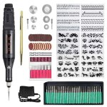 Outil de gravure 108pcs, stylo de gravure �lectrique avec marqueur dispositif de gravure bricolage pour ...