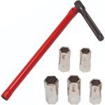 Outil pour l'installation de robinets, cl� � robinet, rouge cl� � robinet diam�tre 13 mm avec 5 embouts ...