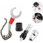 Outil de maintenance pour vélo, fouet à chaîne multifonction outil de démontage de cassette de vélo kit ... Outil de maintenance pour vélo, fouet à chaîne multifonction outil de démontage de cassette de vélo kit ...