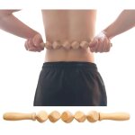 Outils de massage en bois - rouleau de massage anti - cellulite, b�tonnet de massage musculaire en mad�roth�ra ...