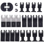 Outil multifonction lame 22 pièces lames de scie oscillantes kit d'accessoires oscillants compatible ... Outil multifonction lame 22 pièces lames de scie oscillantes kit d'accessoires oscillants compatible ...