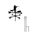 Girouette chasseur petit modle + mt  planter