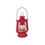 Outils et nature - lampe temp�te � huile rouge