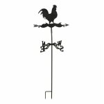 Pack girouette coq métal + support latéral + mat à planter Pack girouette coq métal + support latéral + mat à planter