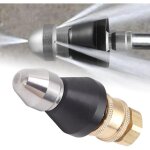 Outil de nettoyage des �gouts, buse en acier inoxydable, outils de dragage et de nettoyage des tuyaux ...