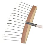 Outils perrin - balai � feuilles et gazon 'bois / acier' sans manche