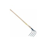 Outils perrin - croc  fumier  soie 4 dents 21cm emmanch 135