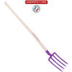 Outils perrin - fourche de 27cm, manche 100cm - framboisine