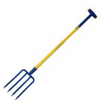 Outils perrin - fourche a becher a douille - manche trigrip bt 90 - 4 dents triangulaire