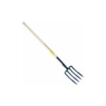Outils perrin - fourche  bcher  soie 4 dents spatule manche pomme