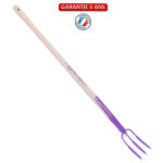 Outils perrin - fourche � rosier manche 90cm - framboisine