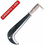 Outils perrin serpe italienne, manche cuir naturel, outil idéal pour débrancher au bois Outils perrin serpe italienne, manche cuir naturel, outil idéal pour débrancher au bois