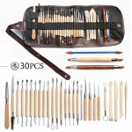 Outil de poterie outils de sculpture argile burin pour potier / artiste de céramique kit 30 pcs Outil de poterie outils de sculpture argile burin pour potier / artiste de céramique kit 30 pcs