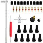 Outil de rparation de pneus - dmontage de valve - 23pcs - universel - couleur noir - quatre saisons ...