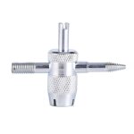 Outil de réparation de pneu de valve de tournevis de pneu de camion de vélo de voiture à 4 voies Outil de réparation de pneu de valve de tournevis de pneu de camion de vélo de voiture à 4 voies