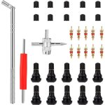 Outil de retrait valve tr412 et extracteur noyau double t�te pour camions, v�los, motos, entretien auto ...