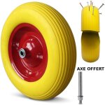 Roue de brouette increvable 3. 50 - 8 260kg + axe � 20mm