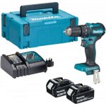 Outillage - perceuse - visseuse  percussion sans fil 18v, 2 batteries 2, 0 ah lxt, chargeur dhp485raj ...