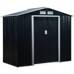 Outsunny - abri de jardin - remise pour outils - cabanon porte verrouillable - dim. 213l x 130l x 185h ...