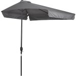 Demi parasol - parasol de balcon 5 entretoises m�tal dim. 2, 3l x 1, 3l x 2, 49h m polyester haute densit� ...