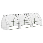 Mini serre de jardin serre  tomates 270l x 90l x 90h cm acier pe haute densit 140 g / m anti - uv ...