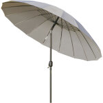 Outsunny - parasol inclinable rond avec manivelle mtal fibre de verre  2, 55 m polyester haute densit ...