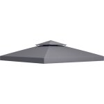 Outsunny toit de remplacement pour pavillon de jardin toile de rechange pour pavillon tonnelle tente ...
