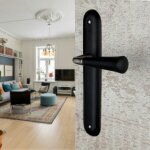 Ouvre&déco - 2 poignées de porte cleo sans trou, bois noir entraxe 195 mm Ouvre&déco - 2 poignées de porte cleo sans trou, bois noir entraxe 195 mm