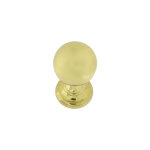 Ouvre&deco ? boule de finition d'escalier en laiton poli dor� 65mm ? platine de fixation incluse ? installatio ...