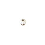 Ouvre&deco ? bouton de meuble en porcelaine blanche avec insert m�tal bronze ? finition fleur ? diam�tre ...