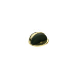 Ouvre&d�co - but�e de porte design en laiton poli, 1 / 2 lune